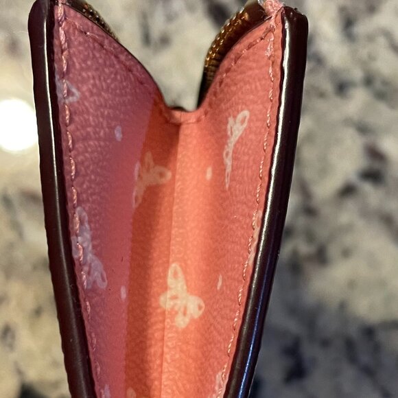 Coach Butterfly Dot Key Coin Pouch - Picture 6 of 12